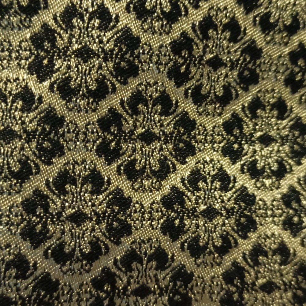 Ann Taylor black and gold jacquard skirt - Picture 10 of 10